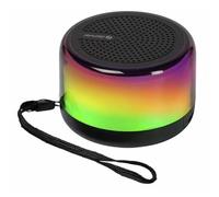 Denver Altavoz portátil BTP-103 Bluetooth 3 W inalámbrico cilíndrico con LED multicolor Negro