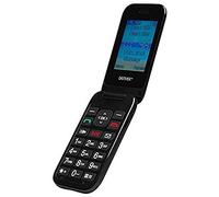 Denver BAS-24200M Teléfono móvil con Tapa para Personas Mayores, Dual SIM, Dualband gsm 900/1800, Pantalla a Color de 2,4" y cámara