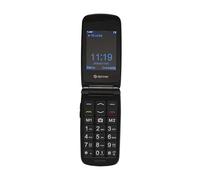 Denver BAS-24800L - Teléfono móvil para personas mayores 4G con estación de carga y botón de emergencia SOS, teclas grandes, sin contrato, volta, Bluetooth, radio FM, linterna, IP54, pantalla a color