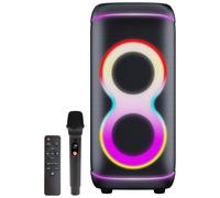Altavoces Denver para fiestas inalámbricos y alámbricos 100 W con LED y batería