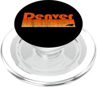 Denver, Carolina del Norte, estilo retro de los años 80 PopSockets PopGrip para MagSafe