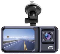 Denver cct-2500 dashcam doble, cámara frontal e interior, vídeo hast