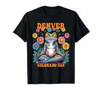 Denver, Colorado, EE. UU., Psychedelic Frog Chill Zen Design Camiseta