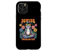 Denver, Colorado, EE. UU., Psychedelic Frog Chill Zen Design Carcasa para iPhone 11 Pro