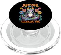 Denver, Colorado, EE. UU., Psychedelic Frog Chill Zen Design PopSockets PopGrip para MagSafe