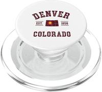 Denver Colorado EST. 1858 Bandera de Viaje PopSockets PopGrip para MagSafe