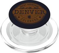 Denver Colorado Rocky Mountains Vintage Envejecido Recuerdo PopSockets PopGrip para MagSafe