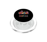 Denver Colorado Skyline Acuarela Splash Art PopSockets PopGrip para MagSafe