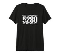 Denver Colorado The Mile High City 5280 - Recuerdo Camiseta Premium
