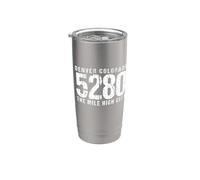 Denver Colorado The Mile High City 5280 - Recuerdo Vaso térmico de acero inoxidable de doble pared