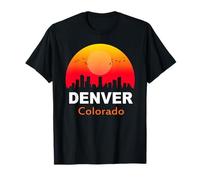 Denver Colorado Vintage Sunset Retro City State USA Camiseta