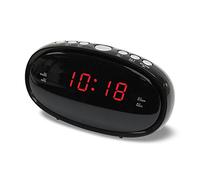 Denver CR-420 Reloj Digital Negro - Radio (Reloj, Digital, FM, LED, 1,52 cm (0.6"), Negro)