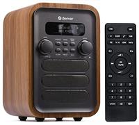 Denver DAB-48 - Radio Bluetooth Dab con Mando a Distancia - Dab/Dab+ - Radio Digital alimentada por Red - Altavoz de Radio Bluetooth Dab - Reloj Despertador Dab - Gris con Mando a Distancia Grande