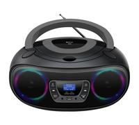 Denver dab+ boombox con radio dab+/fm, función bluetooth, azul