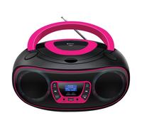 Denver dab+ boombox con radio dab+/fm, función bluetooth, color rosa