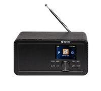 Denver Dir-200 Radio Inteligente compacta por Internet/Dab+/FM con Pantalla a Color, Bluetooth y Alarma Dual, Funciona con Red y batería