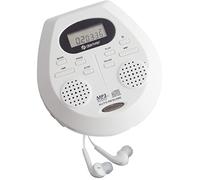 Denver DMP-395 Discman de Reproductor de CD Personal con Altavoces estéreo, Soporte para MP3,audiolibros, Memoria de reanudación/última reproducción, Reproductor de CD portátil con Refuerzo de Graves