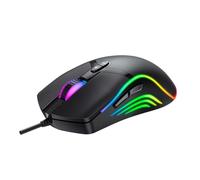 Denver GMO-402 - Ratón para Videojuegos (6400 PPP, iluminación RGB)