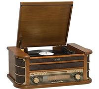Denver MCR-50 Marrón tocadisco - Tocadiscos (Corriente alterna, 110-230 V, 50/60 Hz, Marrón, 8,5 kg, 490 x 210 x 330 mm)