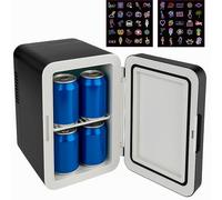 Denver MFR-404B Mini nevera 4L - Nevera pequeña portátil con función calor/frío - 230 V & 12 V - Nevera de dormitorio - Oficina - Coche - Cosméticos y bebidas