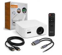 Denver Mini Proyector Mini Proyector 400ANSI LED Bluetooth | Compatible con entrada 4K, HD nativa 1280 x 720, 400 ANSI, LED, audio Bluetooth, HDMI, USB-A, 45-180 pulgadas