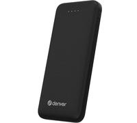 Denver PBS-10010B Powerbank 10000 mAh, Carga 10 W, Salida USB-A, Entrada USB-C/MicroUSB, indicador de batería, Negro