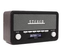 Denver Radio portátil DAB-18 – Retro, Analógica y Digital (DAB/FM), Bluetooth, 4W, LCD – Gris