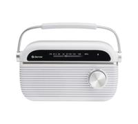 Denver Radio FM portátil con Bluetooth 5.0, 230 V o batería | Bluetooth 5.0 y funcionamiento flexible de red o batería