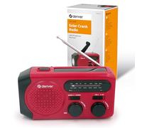 Radio portátil Denver SCR-2010MK2 AM/FM con Solar y Manivela
