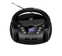 Denver Reproductor de CD y Radio Dab+/FM Portátil TDB-10. Bluetooth. USB. Entrada AUX. Volumen: 2 x 1.8W. Funciona con Pilas o con Corriente.