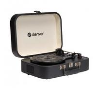 VPL-130DGR - Tocadiscos retro con altavoz, 33/45/78 RPM - USB para digitalizar - AUX y auriculares - Salida RCA - Reproductor de vinilo portátil sin Bluetooth