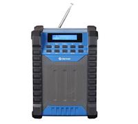 Denver WRD-60 Radio de Obra Dab+/FM Bluetooth, AUX, USB-C, batería Recargable, IP54, 10 W RMS, Negro/Verde