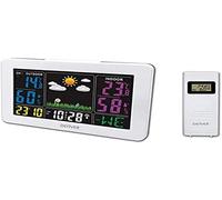 Denver ws-540w estación meteorológica blanca, reloj rcc, alarma, fec