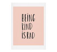 Deny Designs Allyson Johnson Being Kind is Rad Art, Estampado 2