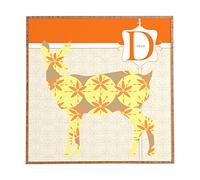 Deny Designs Jennifer Hill - Cuadro enmarcado para pared, Señor ciervo, Small (12" x 12")