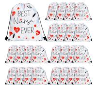 Denylo pro 12 mochilas ligeras con cordón para regalo de enfermera, Día de la Enfermera, Día de la Enfermera, Gracias, color fantasía (Nurse), L, Enfermera
