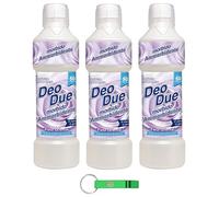 DEO DUE Ammorbidente Concentrato Fleur Oriental - Suavizante concentrado (3 unidades, ideal para todas las prendas, 50 lavados, 1 litro, llavero Beni Culinari gratuito)