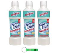 DEO DUE Detersivo Lavatrice Fiori D'Acqua, Detersivo Detersivo Lavadora Líquido, 25 Lavados, 1000 ml + Llavero Beni Culinari