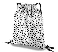 Deokke Mochila con cordón impermeable para deportes, gimnasio, playa, viajes, bonita mochila estética para hombres y mujeres (13 x 17 pulgadas), S-1-mota, Talla única, Patrón