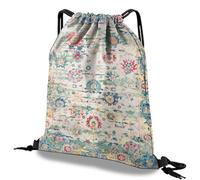 Deokke Mochila con cordón impermeable para deportes, gimnasio, playa, viajes, bonita mochila estética para hombres y mujeres (13 x 17 pulgadas), S-19-bohemia, Talla única, Patrón
