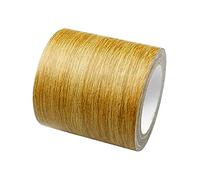 Deolven Vinilo Adhesivo Muebles, Cinta Impermeable de Chapa Madera Canto para Reparación de Pisos, Encimera, Rodapies, Puertas, Paredes(Textura de Roble Oro 5,7cm x 4,57m)