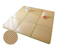 DEOPXF Esteras De Tatami Tradicionales Japonesas Almacenamiento Plegable Colchones Futón Japoneses Empalme Sin Costuras Ahorra Espacio(Pattern5,4squares120x120cm)