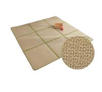 DEOPXF Esteras De Tatami Tradicionales Japonesas Material De Ratán Plegable para Almacenamiento Colchones Futón Japoneses Suave Y Duradero(Pattern1,3squares60x180cm)