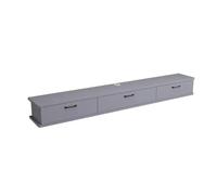 DEOPXF Mueble TV Suspendido Diseño Hueco Bisagra Silenciosa Esquinas Redondeadas Mesa Tele de Pared Diseño de Orificio Roscado Ahorra Espacio(Grey Door,120cm)