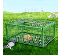 DEOPXF Trampa para Palomas y pájaros con diseño a Prueba de Escapes, Trampa para gorriones, codornices y Palomas, Jaula galvanizada para Exteriores con tragaluz, fácil Montaje(60x60x26cm)