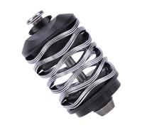 Deosdum Amortiguador Trasero para Bicicleta Plegable, Mecanizado por CNC, | Resorte de Acero y Eje de Acero Inoxidable, Marcha Suave en Calles de la Ciudad, Compatible con Cuadros Triple Plegables