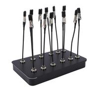 Deosdum Estación de Soldadura Magnet Helping Hands, 12 Clips Flexibles | Herramienta Auxiliar de Soldadura de Caja de Acero, Base Magnética Resistente con Fuerza de Tracción de 1,22 Lb, Mandíbulas