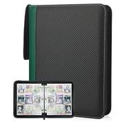 Deoyibu Álbum de tarjetas coleccionables para 900 tarjetas, álbum de recortes con 9 compartimentos, 50 páginas para organizadores de tarjetas, carpeta de PU, carpeta de tarjetas coleccionables para