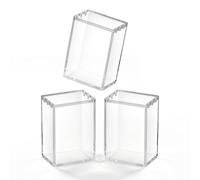 Deoyibu Caja de acrílico para paquetes Booster, magnética de 5 mm de grosor, no requiere montaje, funda protectora apilable, caja de almacenamiento que proporciona un almacenamiento seguro de las