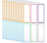 Deozu 180 etiquetas de borrado en seco, calcomanías de borrado en seco, etiquetas adhesivas impermeables, etiquetas extraíbles fáciles de despegar, notas adhesivas reutilizables para contenedores de